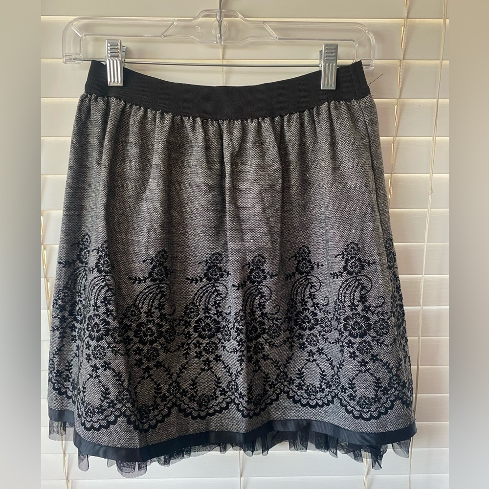 Accepting offers- Elegant Black and Gray Women's Skirt